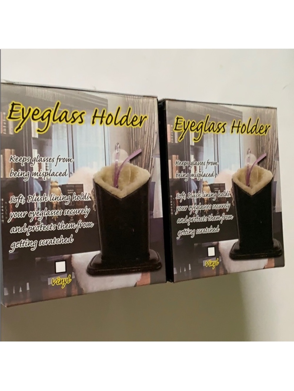 X2 Eyeglass Holder Black Case Gift Readers Glasses